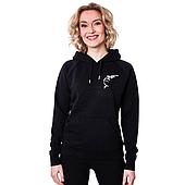 Hoodie zwart met Gorilla Outline - Vrouwen