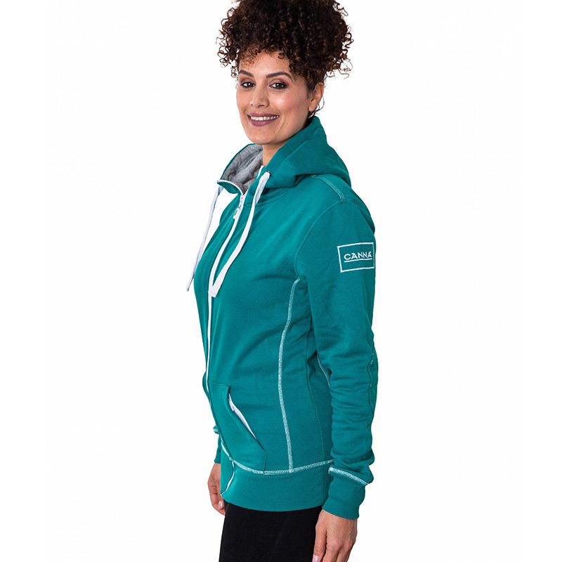 Women's Canna Hooded Vest Green